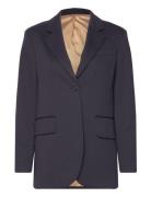 Reg Jersey Blazer Blazers Single Breasted Blazers Blue GANT