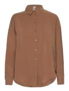Onliris L/S Modal Shirt Wvn Tops Shirts Long-sleeved Brown ONLY