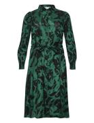 Kcpolla Oline Dress Knelang Kjole Green Kaffe Curve