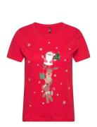 Onlyrsa Christmas S/S Top Box Jrs Tops T-shirts & Tops Short-sleeved R...