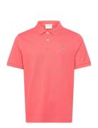Reg Shield Ss Pique Polo Tops Polos Short-sleeved Pink GANT