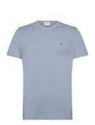 Slim Shield Ss T-Shirt Tops T-shirts Short-sleeved Blue GANT