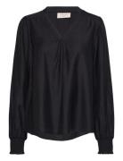 Fqsirena-Blouse Tops Blouses Long-sleeved Black FREE/QUENT
