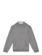 Zip Knit Sweater Tops Knitwear Pullovers Grey Mango