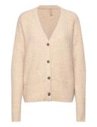 Sc-Torino Tops Knitwear Cardigans Beige Soyaconcept