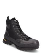 Armin Waxed Twill Sneaker Boot Høye Sneakers Black Polo Ralph Lauren