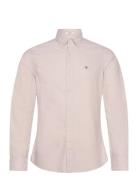 Slim Oxford Shirt Tops Shirts Casual Pink GANT