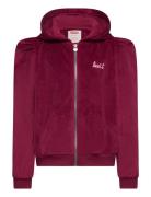 Levi's® Velour Zipped Hoodie Tops Sweat-shirts & Hoodies Hoodies Red L...