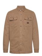 Canvas Workwear Overshirt Tops Overshirts Brown Superdry