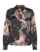 Ebona Tops Blouses Long-sleeved Multi/patterned Munthe