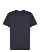 Ck Embro Badge Tee Tops T-shirts Short-sleeved Navy Calvin Klein Jeans