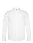 Poplin Stretch Slim Shirt Tops Shirts Casual White Calvin Klein