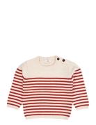 Knitted Striped Sailor Jumper Tops Knitwear Pullovers Red Copenhagen C...