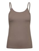 Fqsonia-Top Tops T-shirts & Tops Sleeveless Brown FREE/QUENT