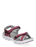 Almaak W Sandal Flate Sandaler Burgundy CMP