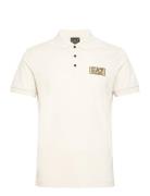 Polo Tops Polos Short-sleeved Cream EA7