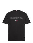 Hilfiger 85 Tee Tops T-shirts Short-sleeved Black Tommy Hilfiger