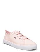 Vulc Canvas Sneaker Lave Sneakers Pink Tommy Hilfiger