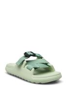 Sandal With Polyester Straps Flate Sandaler Green Ilse Jacobsen