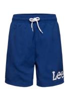Wobbly Graphic Swimshort Badeshorts Blue Lee Jeans