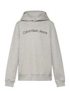 Inst. Logo Reg. Terry Hoodie Tops Sweat-shirts & Hoodies Hoodies Grey ...