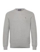 32/2 Cotton-Lsl-Plo Tops Sweat-shirts & Hoodies Sweat-shirts Grey Polo...