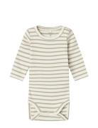 Nbnbani Ls Body Noos Bodies Long-sleeved Beige Name It