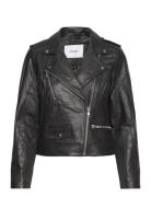 Nuzandras Leather Jacket-Noos Skinnjakke Skinnjakke Black Nümph