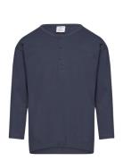 Top Ls Essential Solid Tops T-shirts Long-sleeved T-shirts Navy Lindex