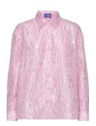 Mikacras Shirt Tops Shirts Long-sleeved Pink Cras