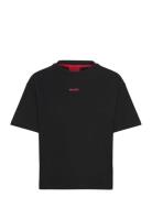 Shuffle_T-Shirt Tops T-shirts & Tops Short-sleeved Black HUGO