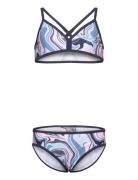 Jr. Bikini, Aop Bikini Blue Color Kids