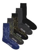 Jacmelted Smile Socks 5 Pack Jnr Sokker Strømper Multi/patterned Jack ...