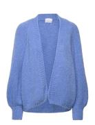 Fora Knit Cardigan Tops Knitwear Cardigans Blue Noella