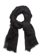 Ylona_118*210 Accessories Scarves Lightweight Scarves Black BOSS