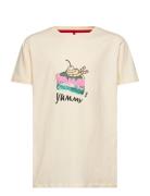 Tncake S_S Tee Tops T-shirts Short-sleeved Cream The New