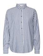 Amosiw Kiko Shirt Tops Shirts Long-sleeved Blue InWear