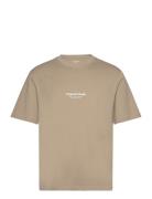 Jorvesterbro Tee Ss Crew Neck Noos Tops T-shirts Short-sleeved Beige J...