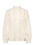 Sienall Shirt Ls Tops Shirts Long-sleeved Cream Lollys Laundry