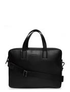 Line Quilt Pu Laptop Bag Dataveske Veske Black Calvin Klein