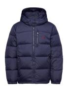 Ripstop Down Hooded Jacket Fôret Jakke Navy Ralph Lauren Kids