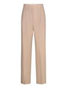 Sadie Trousers Bottoms Trousers Wide Leg Beige Reiss