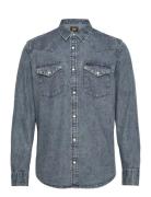 Regular Western Shirt Tops Shirts Long-sleeved Blue Lee Jeans