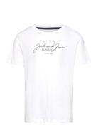 Jjferris Tee Ss Crew Neck Mni Tops T-shirts Short-sleeved White Jack &...