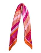 Striped Printed Scarf Accessories Scarves Lightweight Scarves Pink Man...