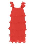 Yasfiline Strap Dress - Ka Event Knelang Kjole Red YAS