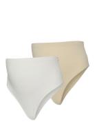 Mlheal Cotton G-String 2-P A. Noos Stringtruse Undertøy White Mamalici...