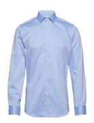 Seven Seas Fine Twill | Slim Tops Shirts Business Blue Seven Seas Cope...