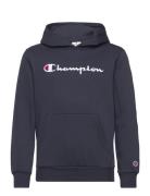 Hooded Sweatshirt Tops Sweat-shirts & Hoodies Hoodies Navy Champion