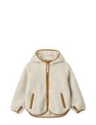 Mara Pile Jacket Outerwear Fleece Outerwear Fleece Jackets Cream Liewo...